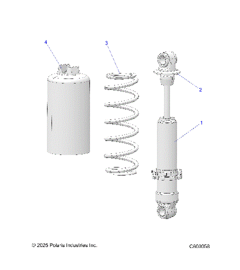 SUSPENSION, SHOCK, FRONT TRACK - S26TFF6RSL/TFP6RSL (C603058)