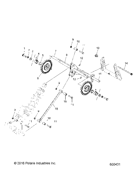 SUSPENSION, TORQUE ARM, REAR - S19EHM8PS ALL OPTIONS (600431)
