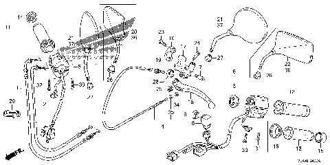 HANDLE LEVER@SWITCH@CABLE