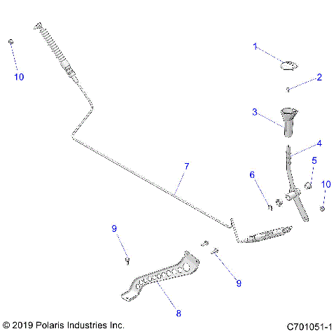 DRIVE TRAIN, GEAR SELECTOR - Z20CHA57K2 (C701051-1)