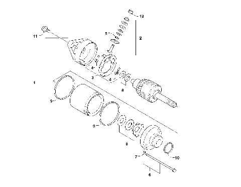 STARTER MOTOR ASSEMBLY [55037]