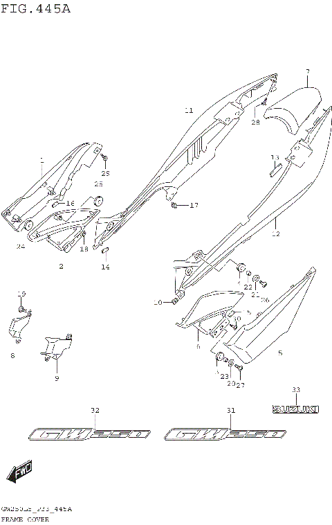 FRAME COVER (GW250L5 P33)