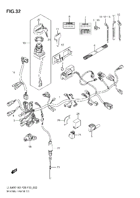 WIRING HARNESS (MODEL K8/K9)