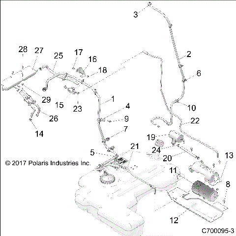 BODY, FUEL LINE EVAP - Z19VGE99BK/BW (C700095-33)