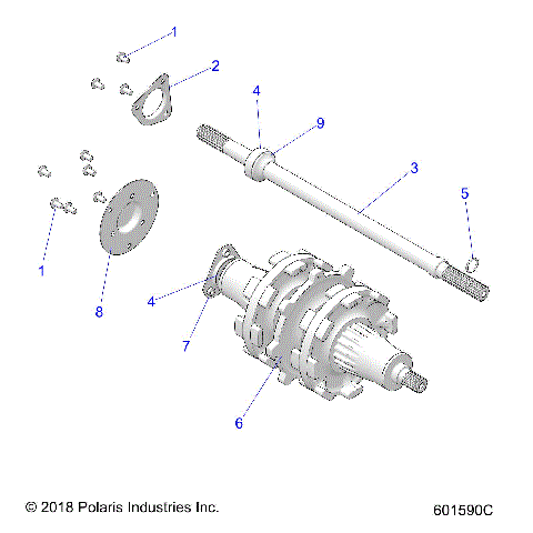 DRIVE TRAIN, JACKSHAFT and DRIVESHAFT - S21ELS8RS/8RE ALL OPTIONS (C601590)