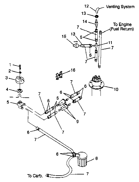 FUEL SYSTEM SLT 700 B974572 (4941124112A010)