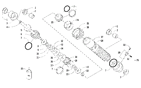FRONT SUSPENSION SHOCK ABSORBER [102577]