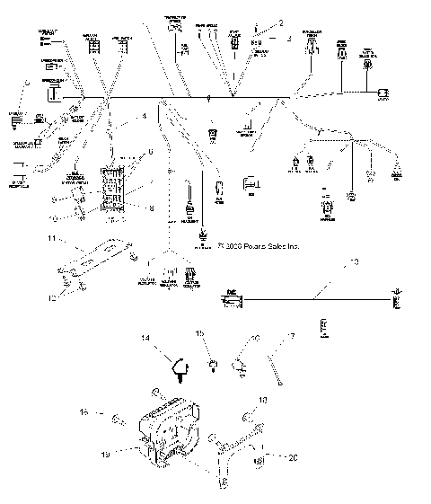 ELECTRICAL, WIRE HARNESS - R09VH76 ALL OPTIONS (49RGRHARNESS09RZR)
