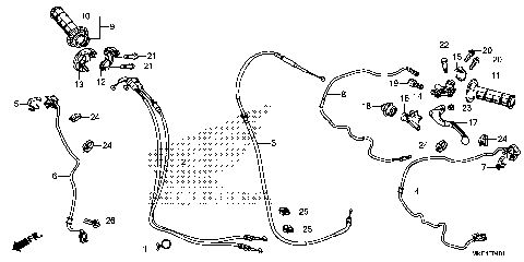 HANDLE LEVER@SWITCH@CABLE