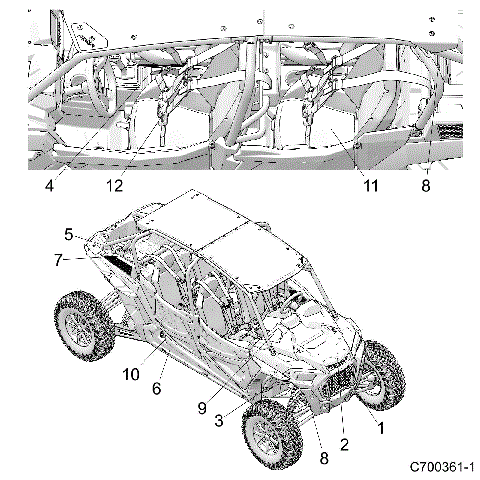 BODY, DECALS COMMON - Z19VPL92AK/BK/AR/BR/AM/BM (C700361-1)