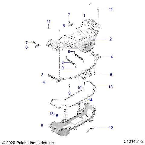 BODY, FRONT RACK - A25SXZ85A9/AM/AP (C101451)
