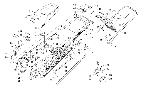 TUNNEL, REAR BUMPER, AND SNOWFLAP ASSEMBLY [103500]
