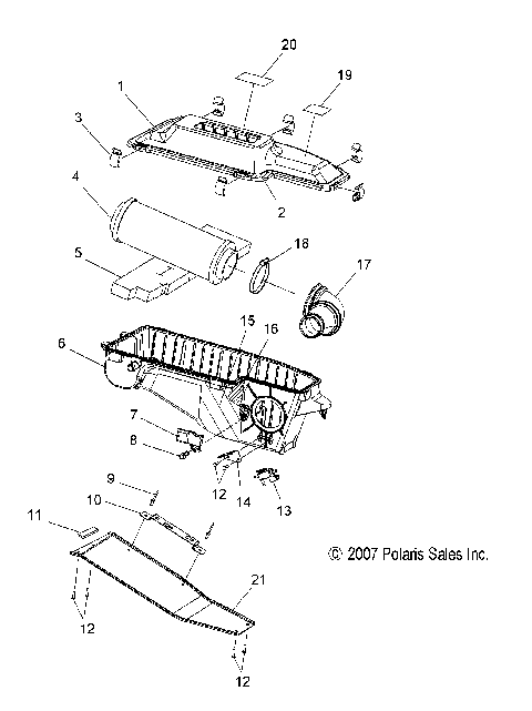 ENGINE, AIR INTAKE SYSTEM - S08PR7FS/FE (49SNOWAIR08IQTRBO)