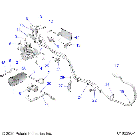 BODY, FUEL TANK EVAP SYSTEM - A21SEZ57BM/BN (C102296-1)