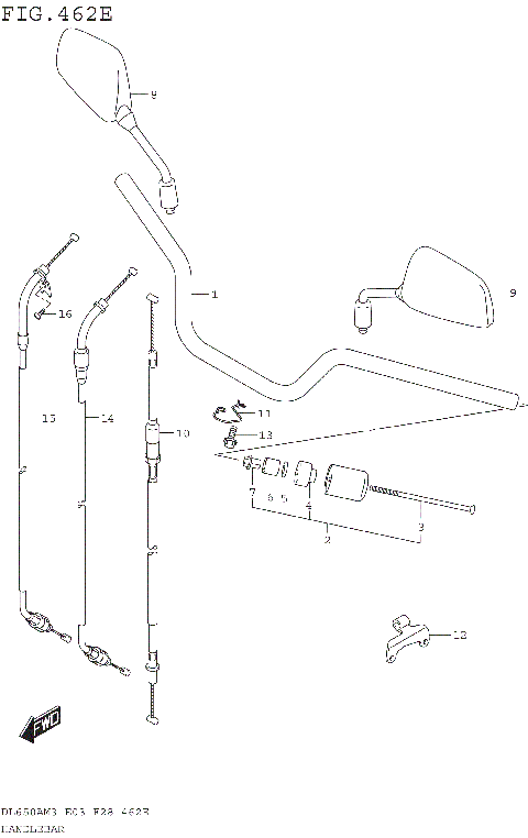 HANDLEBAR (DL650XAM3E28)