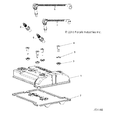 ENGINE, VALVE COVER, SPARKPLUGS and WIRES - Z19VBE99AM/BM/LM (701146)