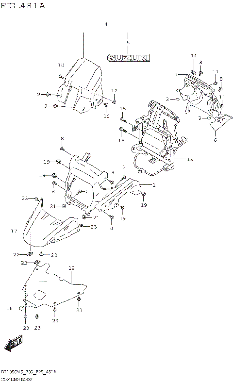 COWLING BODY (DL1050RR)