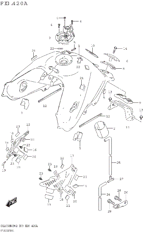 FUEL TANK (DL1050RQ)