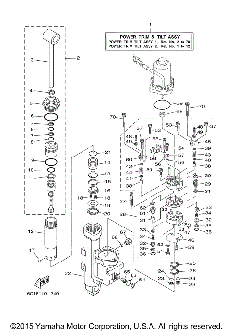 POWER TRIM TILT ASSY 1