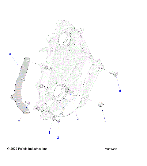 DRIVE TRAIN, CHAINCASE MOUNTING - S24CEA5TSL (C602433)