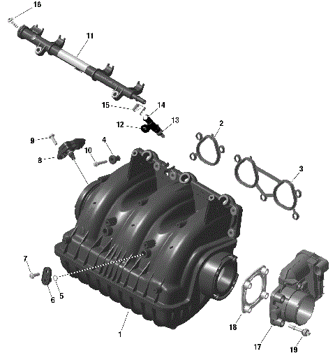 01- ROTAX - Air Intake Manifold And Throttle Body