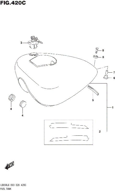 FUEL TANK (LS650L6 E33)