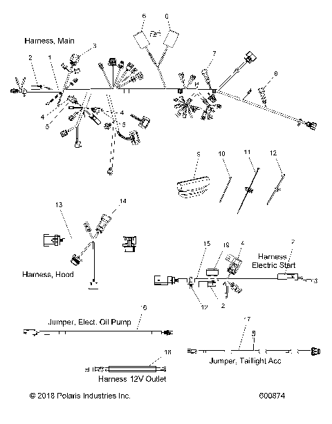 ELECTRICAL, WIRE HARNESS - S19DDE6PSL (600874)