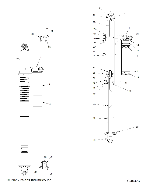 SUSPENSION, REAR SHOCK INTERNALS - Z26NMX99A4/A6 (7046373)