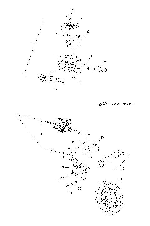 BRAKES, BRAKE SYSTEM - S12BS8/BC8 ALL OPTIONS (49SNOWBRAKE12PR)