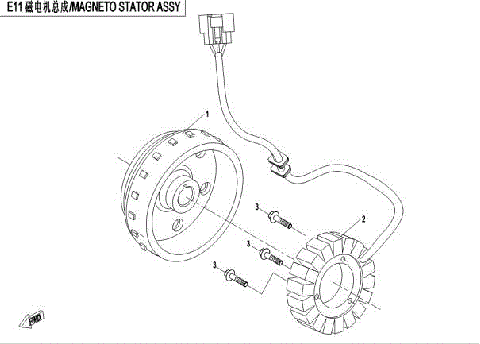 MAGNETO STATOR&ROTOR ASSY