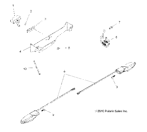 ELECTRICAL, TURN SIGNALS and HORN - A14TN55FA (49ATVTURNSIG11SPX2550I)