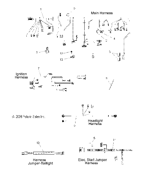 ELECTRICAL, WIRING HARNESSES - S09PM7JS/JSL (49SNOWHARNESS09700RMK)