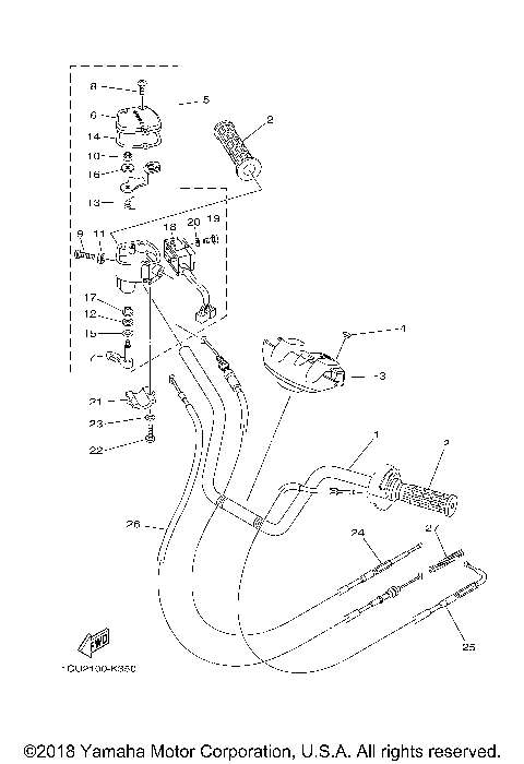 STEERING HANDLE CABLE