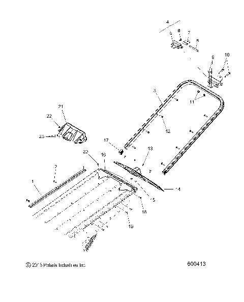 BODY, BUMPER, REAR, SNOWFLAP and TAILLIGHT COVER - S17CFE5BSL/BEL (600413)