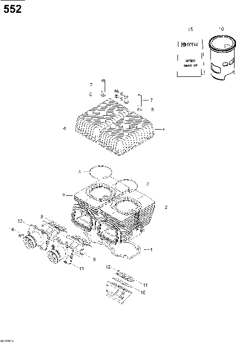 01- Cylinder and Cylinder Head 550