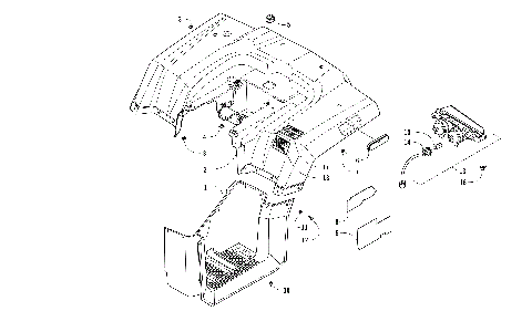 REAR BODY AND TAILLIGHT ASSEMBLY [303412]