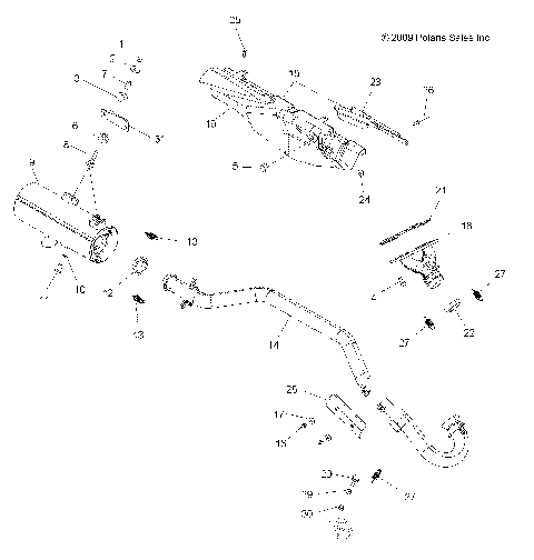 ENGINE, EXHAUST - A10MH76AJ/MN76AX/AZ (49ATVEXHAUST10SP800)