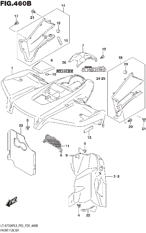 FRONT FENDER (LT-A750XPL8 P28)