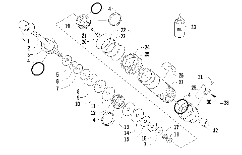 REAR SUSPENSION FRONT ARM SHOCK ABSORBER [91837]