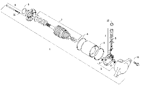 STARTER MOTOR ASSEMBLY [59016]