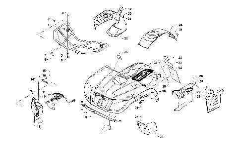 FRONT BODY, RACK, AND HEADLIGHT ASSEMBLY [300464]