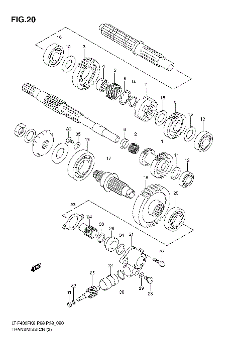 TRANSMISSION (2)(MODEL K8/K9)