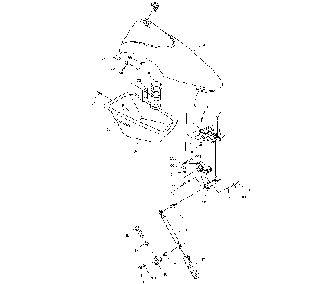 FRONT STORAGE COMPARTMENT - I994673 (4951335133a009)