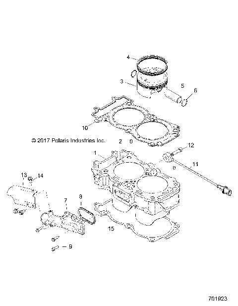 ENGINE, CYLINDER AND PISTON - Z18VEL92BK/BR/LK (701923)
