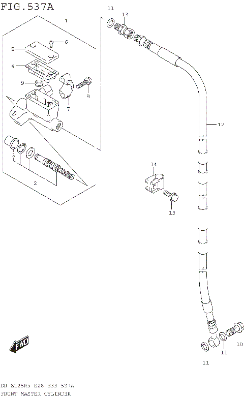 FRONT MASTER CYLINDER (DR-Z125LM3E28)