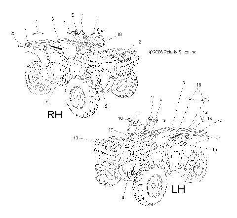 DECALS - A07MH50AB/AL/AQ/AX/AY/AZ/MN50AF/AN/AT/AY (49ATVDECAL500EFI)