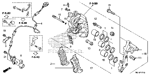 RIGHT FRONT BRAKE CALIPER