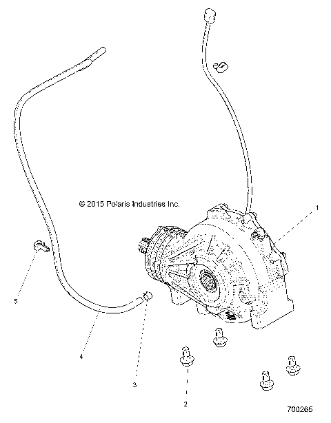 DRIVE TRAIN, FRONT GEARCASE MOUNTING - Z18VBA87B2/E87BK/BU/LK/BR (700265)