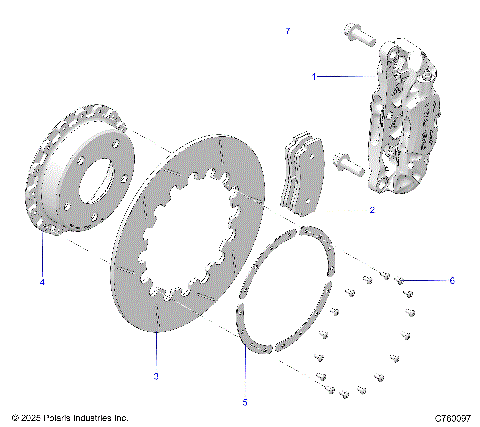 BRAKES, CALIPER AND BRAKE DISC, FRONT - Z26RRE2KAL (C760097)