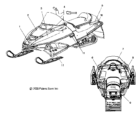 BODY, DECALS - S10WB1ASA/AEA (49SNOWDECAL10120)